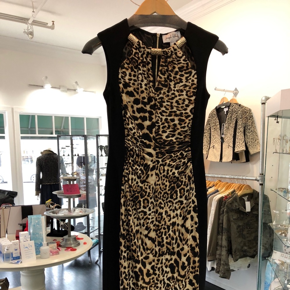 Joseph Ribkoff leopard print dress